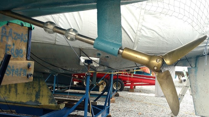 replacing zinc anodes on propellers, shafts, and rudders