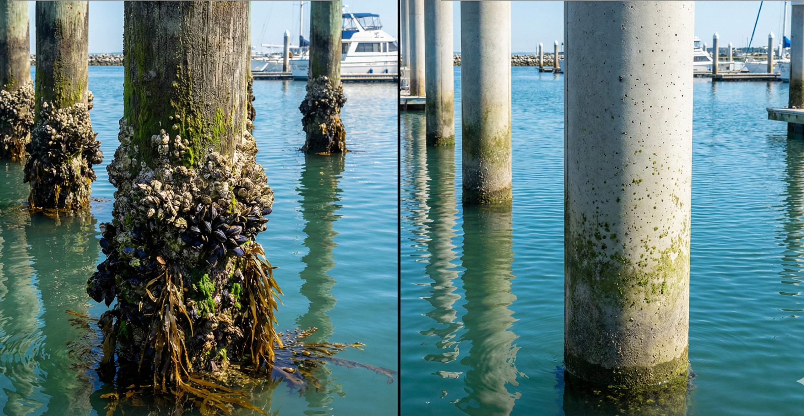 wood vs concrete pilings