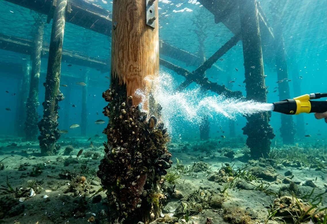 Cavitation Cleaning Extends Dock