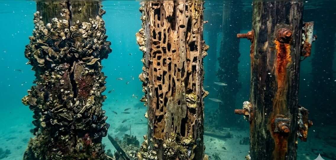 hidden underwater dock damage