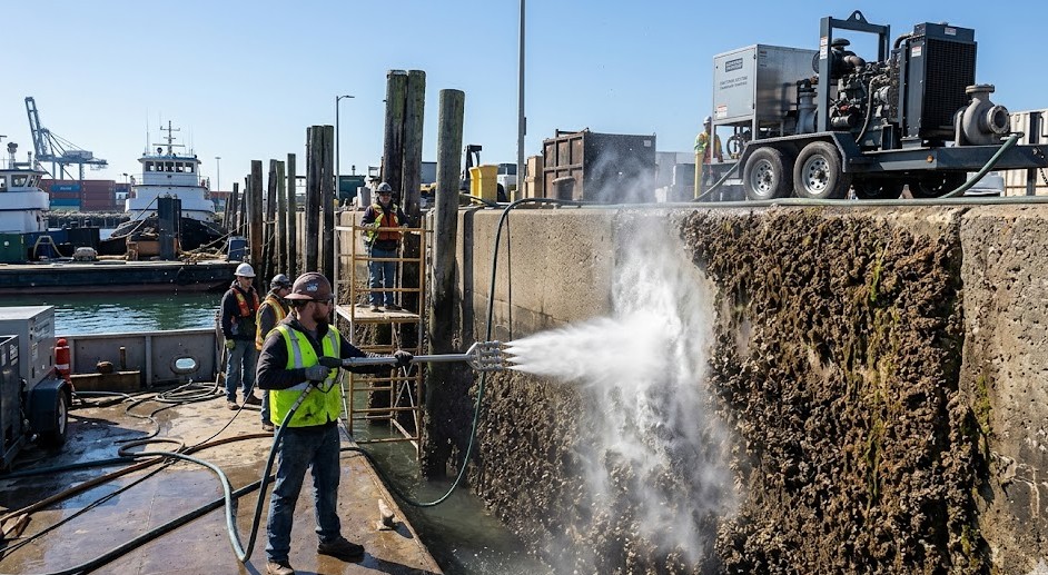 cavitation seawall cleaning