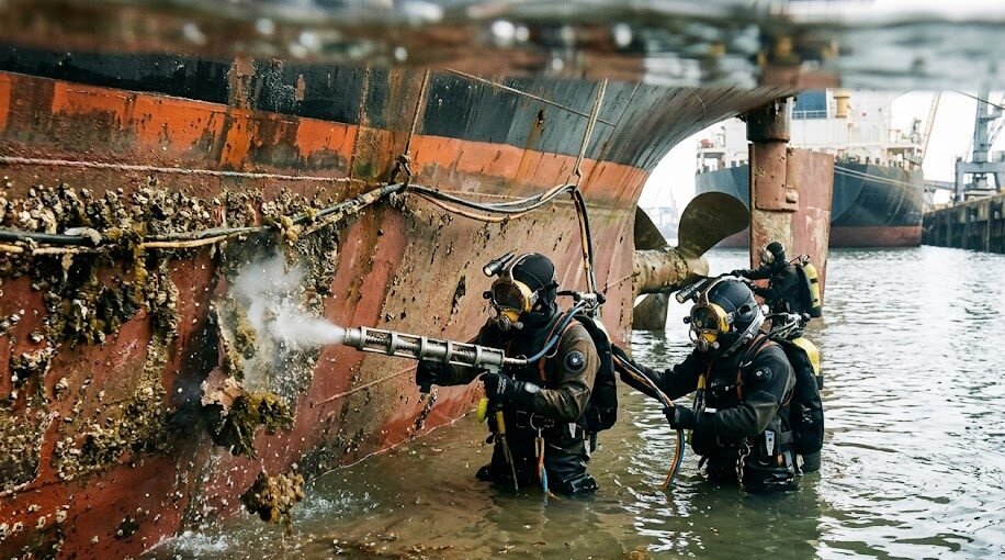 acoustic shockwave marine cleaning