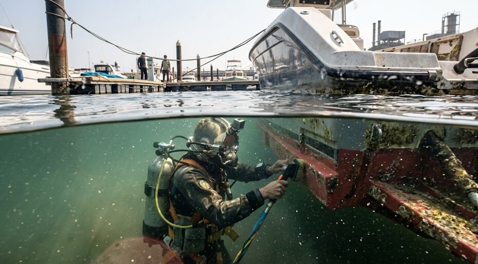 stepped hull cleaning