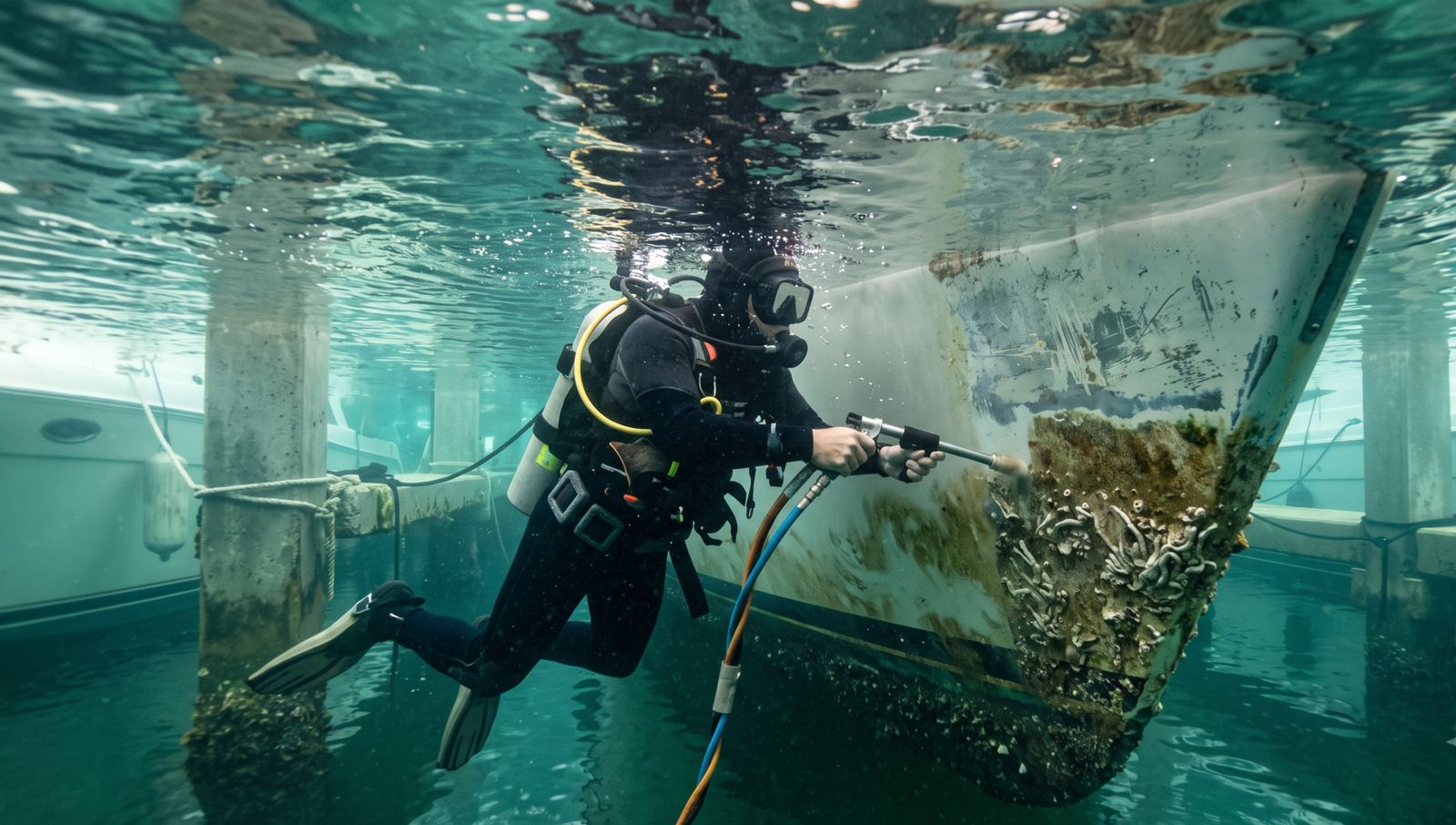 tube worm removal boat