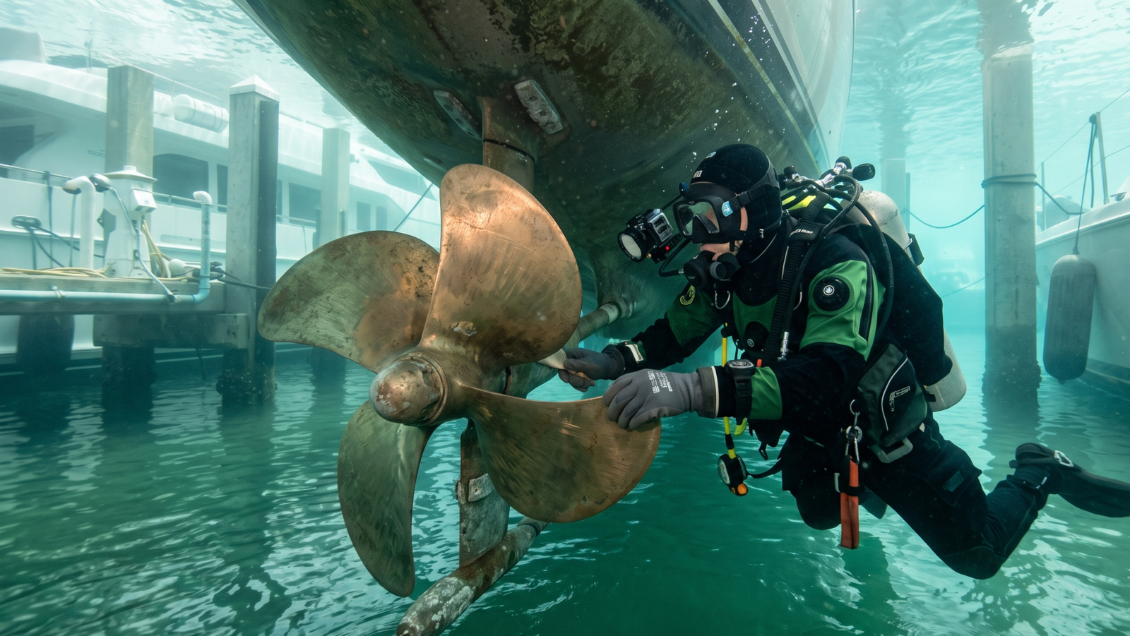 superyacht propeller polishing